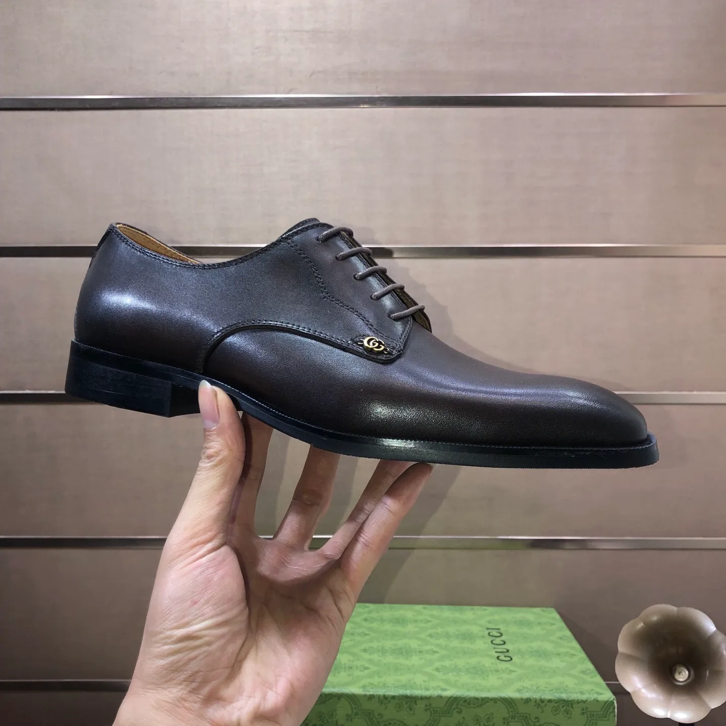 Men's shoes 💰580💰[GUCCI—Gucci] The latest high-end version of Gucci. Official website new model. Available at the same time at counters, the uppers are made of original cowhide imported from Italy/matched with the original special material splicing design concept; "highlight, high-end, grade, extravagance" and exquisite workmanship (original mesh fabric) sole: original factory special outsole size (38-45) (custom-made 45 non-returnable)